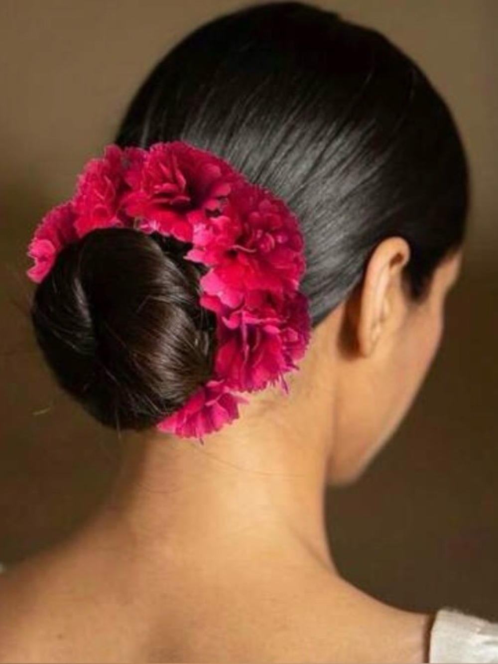 Pink Floral Hair Bun Accessory - Women Accessories